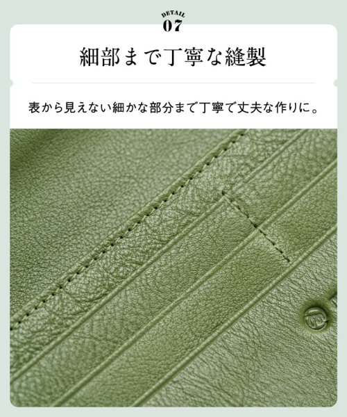 MURA(ムラ)/MURA エコレザー 日本製スナップボタン 牛本革 がま口 長財布/img17