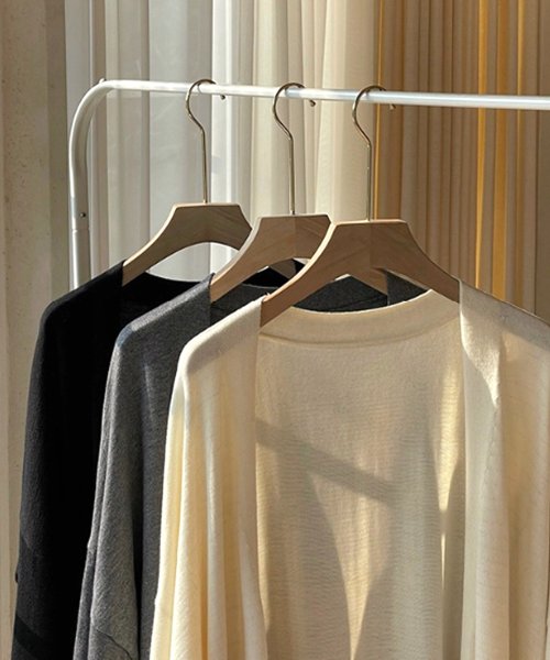 Dewlily(デューリリー)/ロングカーディガン 韓国ファッション 10代 20代 30代 大人っぽい 羽織りやすい ロング丈 紫外線対策 エアコン対策 オシャレ カジュアル/img16
