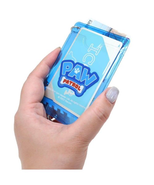 パウパトロール 定期入れ コイル付きクリアパスケース チェイス マリモクラフト ICカードケース アニメキャラクター グッズ