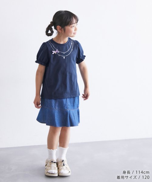 ROPE' PICNIC　KIDS(ロぺピクニックキッズ)/【KIDS】ネックレス風プリントTシャツ/img03