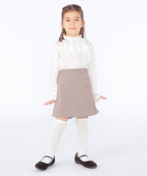 SHIPS KIDS(シップスキッズ)/SHIPS KIDS:100～130cm / レース ピンタック 長袖 ブラウス/img04