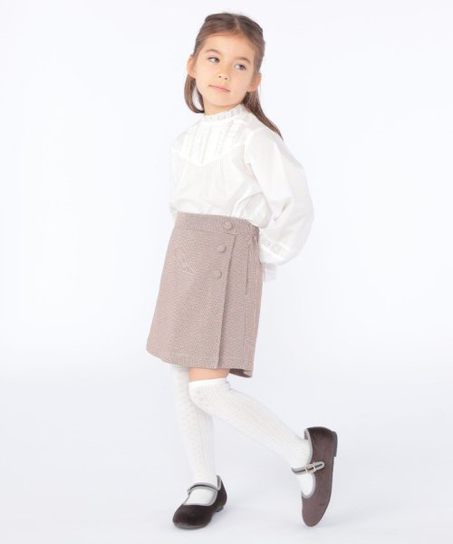 SHIPS KIDS(シップスキッズ)/SHIPS KIDS:100～130cm / レース ピンタック 長袖 ブラウス/img05