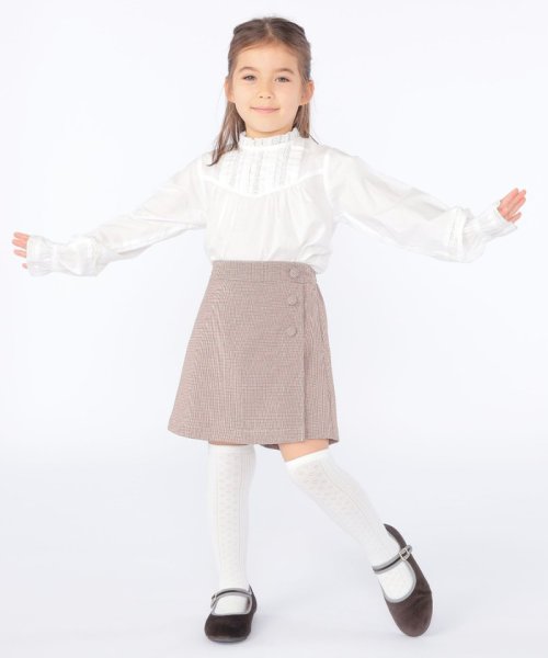 SHIPS KIDS(シップスキッズ)/SHIPS KIDS:100～130cm / レース ピンタック 長袖 ブラウス/img07