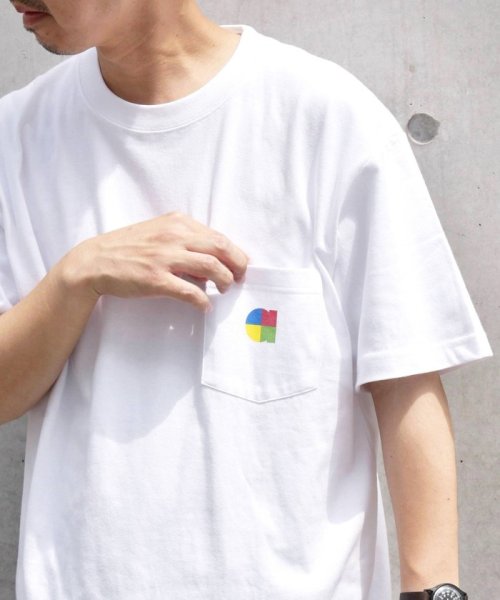 SHIPS any MEN(シップス　エニィ　メン)/SHIPS any: ”any" ワンポイント／バックプリント 半袖 ポケット Tシャツ◇/img40