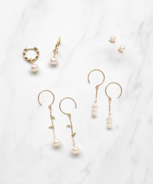 TOCCA(TOCCA)/【WEB限定】FRILL PEARL SWING PIERCED EARRINGS K10ゴールド 淡水パールピアス/img04
