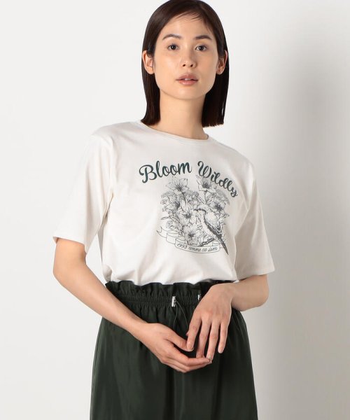 COMME CA ISM (コムサイズム（レディス）)/ヴィンテージ風　５分袖プリントＴシャツ/img03