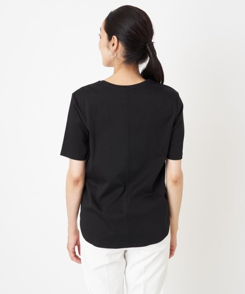 GEORGES RECH(ジョルジュ・レッシュ)/[接触冷感]ドライコットンラウンドヘムロゴTシャツ/img10