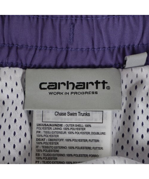 Carhartt(カーハート)/カーハート carhartt ショートパンツ ハーフパンツ チェイス スイム メンズ 水陸両用 CHASE SWIM TRUNKS ブラック ネイビー ブルー /img10