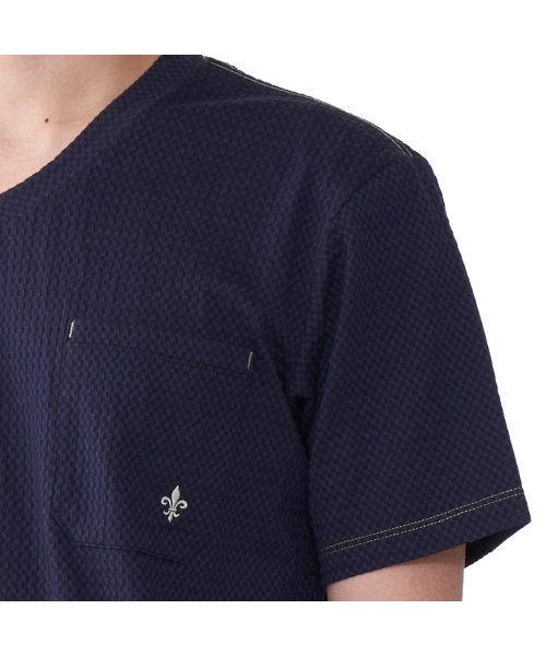 EPOCA UOMO(エポカ ウォモ)/エポカ ウォモ EPOCA UOMO Tシャツ 半袖 インナーシャツ ホームウェア ルームウェア メンズ Vネック V NECK SHIRT ネイビー ブルー /img10