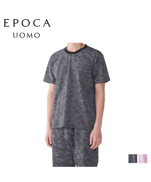 EPOCA UOMO(エポカ ウォモ)/エポカ ウォモ EPOCA UOMO Tシャツ 半袖 インナーシャツ ホームウェア ルームウェア メンズ クルーネック CREW NECK SHIRT ブラック/img01