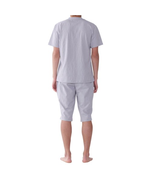 EPOCA UOMO(エポカ ウォモ)/エポカ ウォモ EPOCA UOMO Tシャツ 半袖 インナーシャツ ホームウェア ルームウェア メンズ ジャガード V NECK SHIRT グレー ネイビー/img06