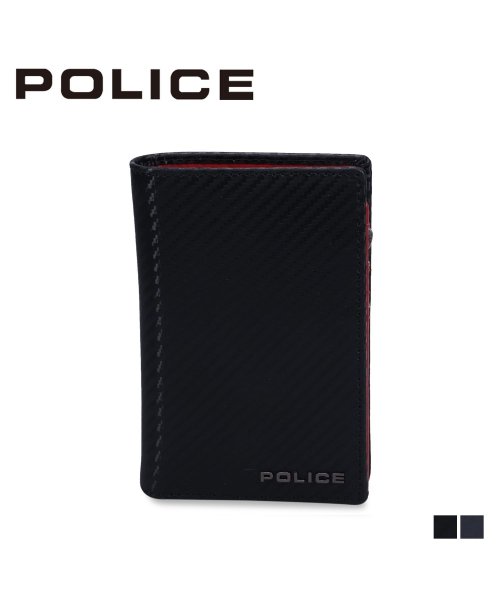 POLICE(ポリス)/ポリス POLICE ミドルウォレット 財布 二つ折り メンズ 本革 MIDDLE WALLET ブラック 黒 PA－70804/img01