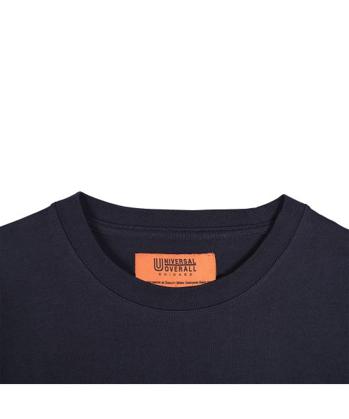 UNIVERSAL OVERALL(ユニバーサルオーバーオール)/ユニバーサルオーバーオール UNIVERSAL OVERALL Tシャツ 半袖 メンズ レディース 無地 UO EMBROIDERY TEE ブラック 黒 U2/img05