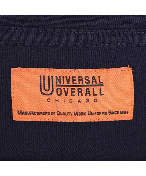 UNIVERSAL OVERALL(ユニバーサルオーバーオール)/ユニバーサルオーバーオール UNIVERSAL OVERALL Tシャツ 半袖 メンズ レディース 無地 UO EMBROIDERY TEE ブラック 黒 U2/img09