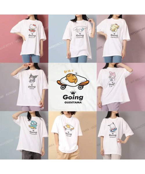 Sanrio characters(サンリオキャラクターズ)/ぐでたま Tシャツ スケボー ストリート サンリオ 半袖 M L LL  キャラクターズ/img08