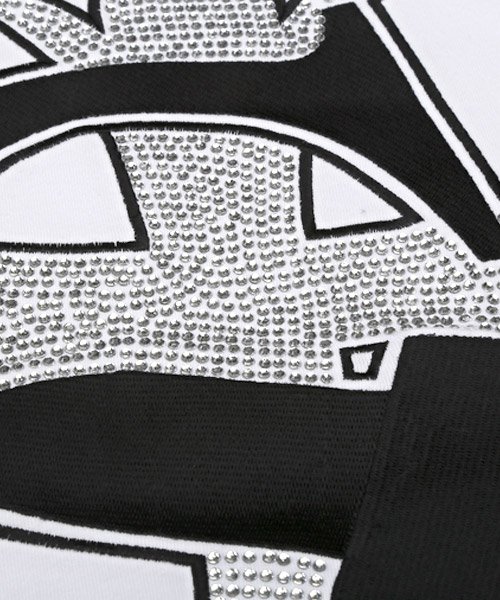 LUXSTYLE(ラグスタイル)/ラインストーンロゴ刺繍半袖Tシャツ/Tシャツ メンズ 半袖 ラインストーン 刺繍 ロゴ/img17