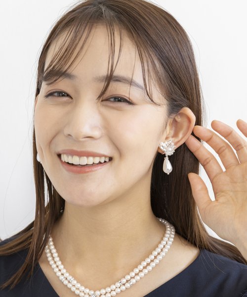クリスタル×パール　イヤリング/フォーマルイヤリング/結婚式/パーティー/セレモニー 人気・おすすめ｜使いやすい・旅行におすすめ 品質保証 全国発送 日本国内発送・最短翌日お届け