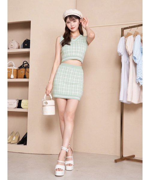 DDチェックサマーニットセットアップ(505374501) | Darich(Darich  