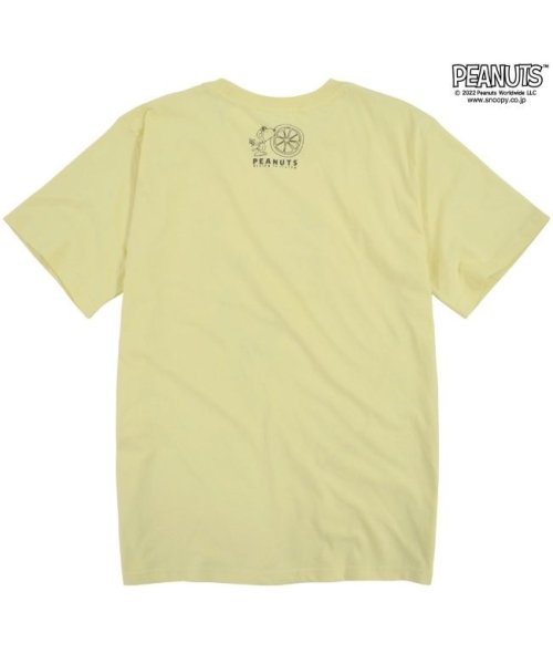  PEANUTS( ピーナッツ)/スヌーピー Tシャツ フルーツ 半袖 レモン ペパーミントパティ プリント  PEANUT/img02