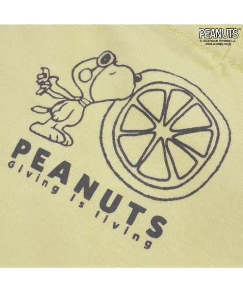  PEANUTS( ピーナッツ)/スヌーピー Tシャツ フルーツ 半袖 レモン ペパーミントパティ プリント  PEANUT/img04