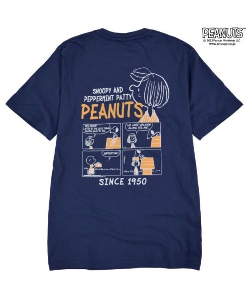  PEANUTS( ピーナッツ)/スヌーピー  Tシャツ ペパーミントパティ 半袖 ワンポイント 刺繍 バック プリントSNOOPY PEANUTS/img07