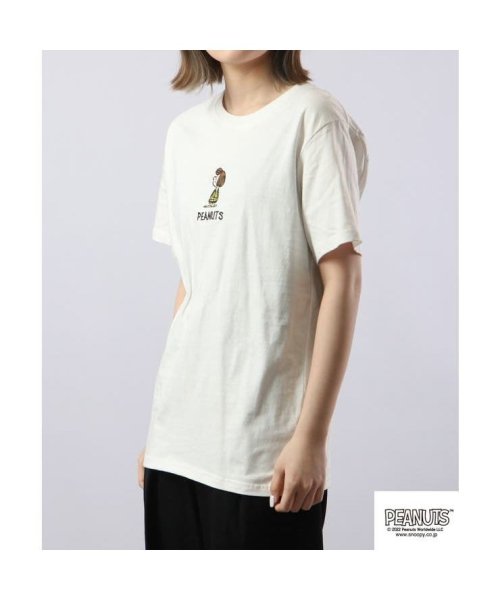  PEANUTS( ピーナッツ)/スヌーピー  Tシャツ ペパーミントパティ 半袖 ワンポイント 刺繍 バック プリントSNOOPY PEANUTS/img12