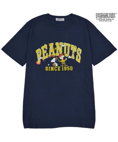  PEANUTS( ピーナッツ)/スヌーピー チャーリーブラウン Tシャツシャツ 半袖 ロゴ 野球 宇宙 プリント SNOOPY PEANUTS/img04