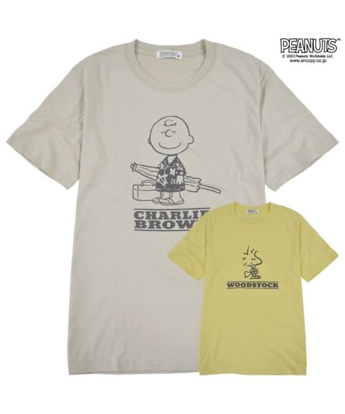  PEANUTS( ピーナッツ)/チャーリーブラウン ウッドストック Tシャツ トップス 半袖 ハワイアン SNOOPY PEANUTS/img02