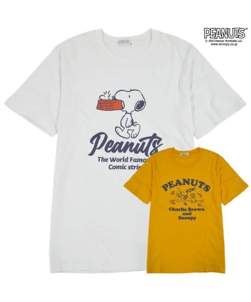  PEANUTS( ピーナッツ)/スヌーピー  Tシャツ トップスチャーリーブラウン 半袖 プリント SNOOPY PEANUTS/img02