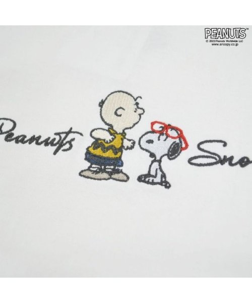  PEANUTS( ピーナッツ)/スヌーピー Tシャツ ロンT  刺繍 ラグラン SNOOPY PEANUTS/img04