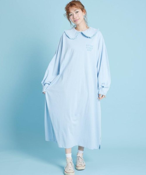 LHP(エルエイチピー)/LittleSunnyBite/リトルサニーバイト/Frill collar long tee dress/フリルカラーロングTドレス/img08