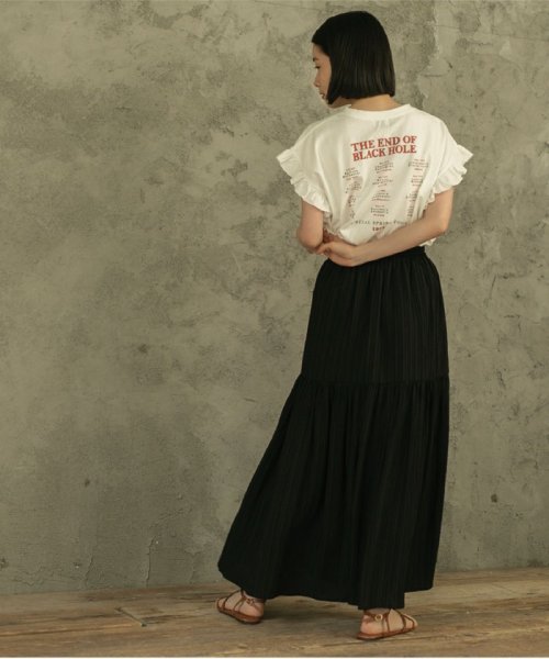 coen(coen)/ピグメント袖フリルツアーTシャツ/img12