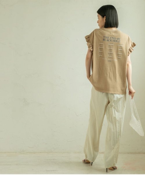 coen(coen)/ピグメント袖フリルツアーTシャツ/img25