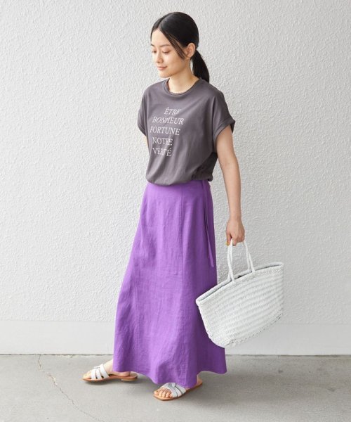 SHIPS WOMEN(シップス　ウィメン)/ローズ ぺトール ロゴ プリント TEE 2◇/img56