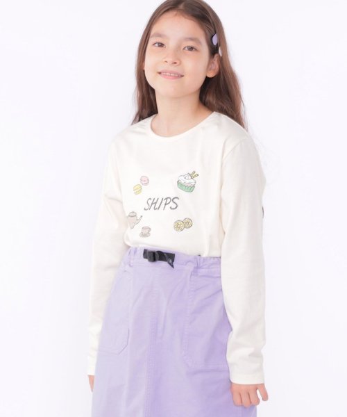 SHIPS KIDS(シップスキッズ)/SHIPS KIDS:140～150cm / アフタヌーンティー モチーフ 長袖 TEE/img01