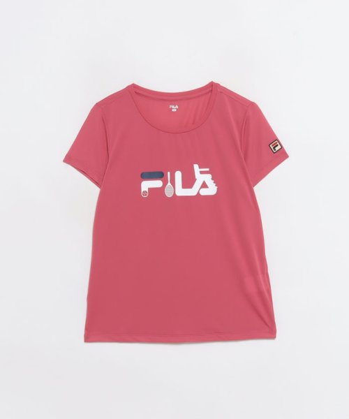 FILA（ZETT Ladies）(フィラ（ゼット　レディース）)/【テニス】FILAロゴ グラフィックTシャツ スポーツウェア レディース/img12