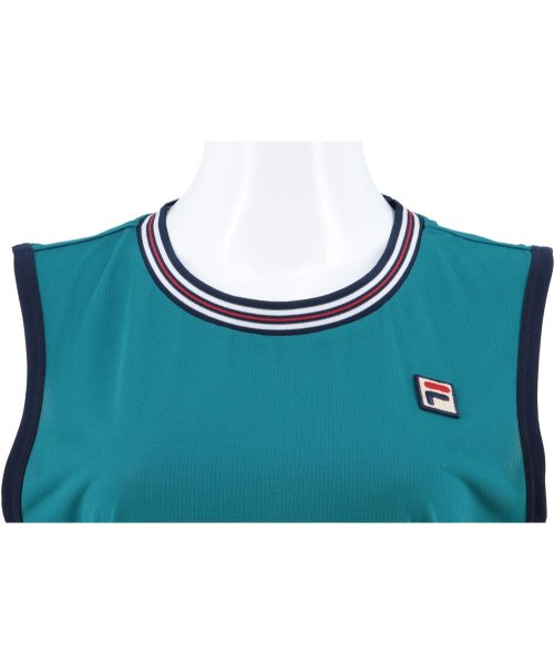 FILA（ZETT Ladies）(フィラ（ゼット　レディース）)/【テニス】アシンメトリ― 切替ノースリーブTシャツ スポーツウェア レディース/img03