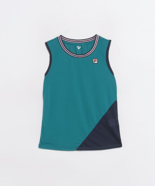 FILA（ZETT Ladies）(フィラ（ゼット　レディース）)/【テニス】アシンメトリ― 切替ノースリーブTシャツ スポーツウェア レディース/img06