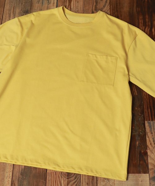 marukawa shonan(marukawa shonan)/[接触冷感・消臭・UV対策]ひんやりリラックスポケットTシャツ /メンズ 半袖 Tシャツ 無地 ポケT ゆったり デオドラント 機能素材 クール素材/img01