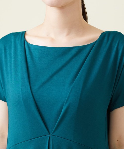 コクーンシルエットジャージードレス 