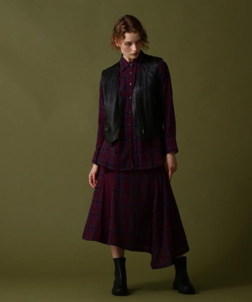 AVIREX(AVIREX)/《直営店限定》DOUBLE GAUZE MULTI CHECK SKIRT/ ダブルガーゼ マルチチェックスカート/img03