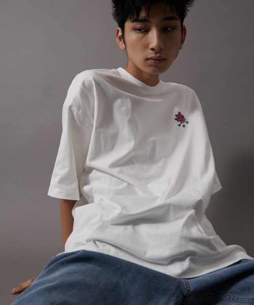 JUNRed(ジュンレッド)/大阪文化コラボ / フラワー妖怪刺繍半袖Tシャツ/img03