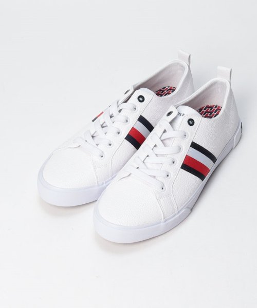 TOMMY HILFIGER(トミーヒルフィガー)/【TOMMY HILFIGER / トミーヒルフィガー】tmRAYAS2 スニーカー メンズ ローカット 白スニーカー 綺麗目 シンプル/img07