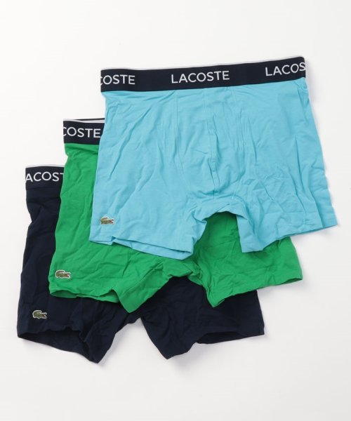 LACOSTE(ラコステ)/【LACOSTE / ラコステ】ボクサーパンツ 3枚セット 6H3420 父の日 ギフト プレゼント 贈り物/img08