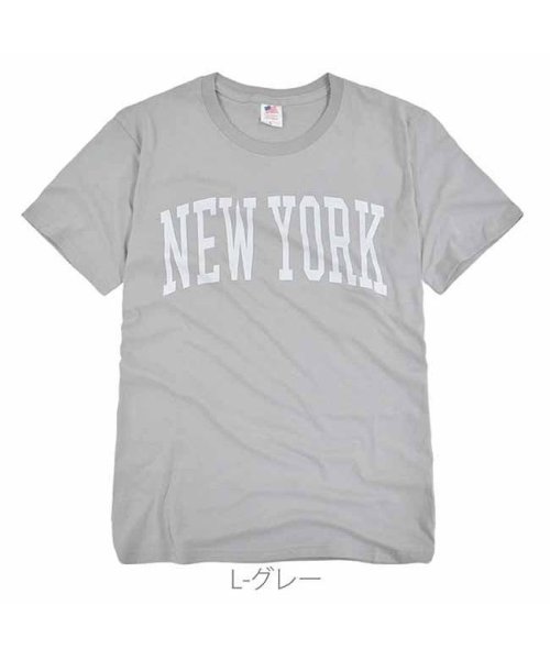 sonotanocharacter(その他のキャラクター)/メンズ NEW YORK Tシャツ 夏 服 アメリカ 綿 100%  USA コットン お揃い ホワイト ブラック S M L LL 家族でお揃い/img05
