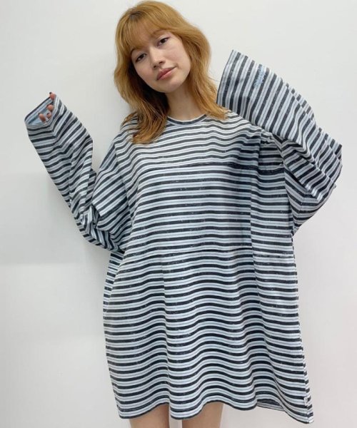 LHP(エルエイチピー)/LittleSunnyBite/リトルサニーバイト/Stripe big long tee/ロンT/img13