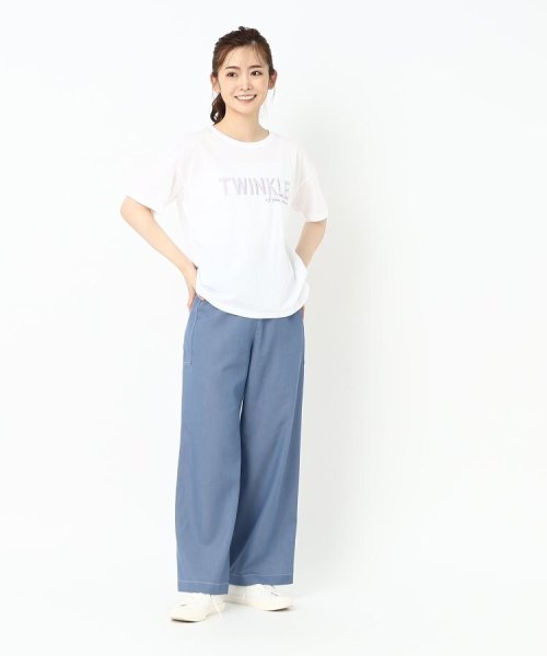 CORDIER(ＣＯＲＤＩＥＲ)/刺繍&ビーズロゴデザインTシャツ/img21