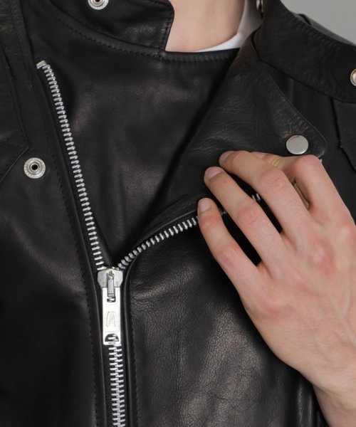 【James Grose/ジェームスグロース】ホースハイドライダースジャケット James