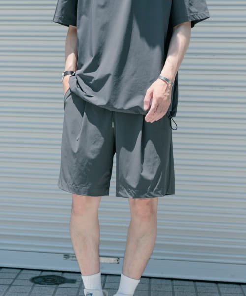 ITEMS URBANRESEARCH(アイテムズアーバンリサーチ（メンズ）)/シルキーナイロン 多機能 ショートパンツ/img09