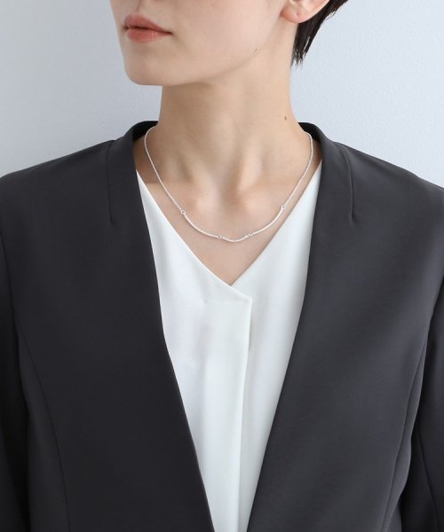 【定番スーツ/洗える/UVケア】ストレッチノーカラージャケット 